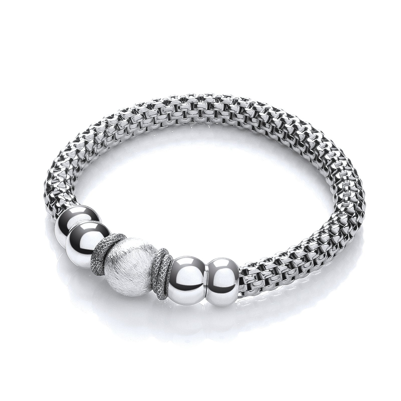Mesh Ruthenium Finish Fancy Bracelet - Fine Bracelet - Certified Authentic - Swiss Made – Luxury Jewellery by Imperial